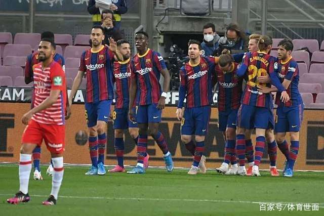 梅西在巴萨对阵格拉纳达的比赛中取得进球